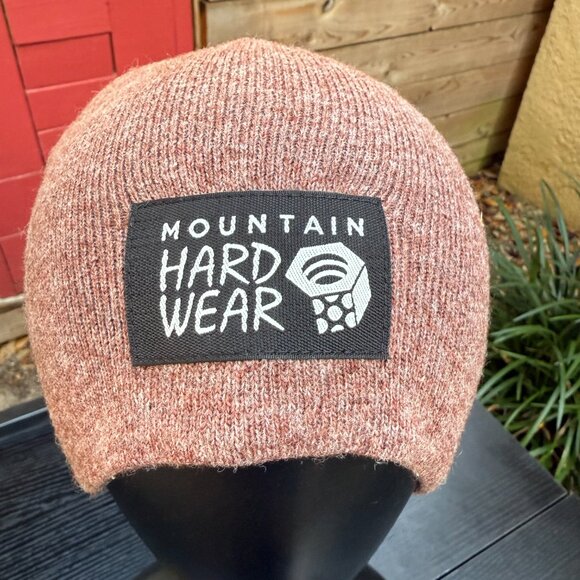Mountain Hardwear MHW Logo Beanie Unisex One Size Hat Purple Winter Warm New - Picture 4 of 7